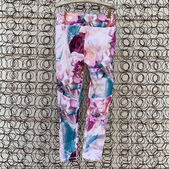 CALIA Energize Floral Printed 7/8 Leggings MEDIUM - Picture 5 of 7